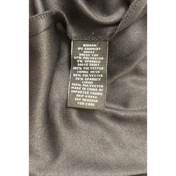 DressBarn Woman Black Cocktail Holiday Party Dress 14W NWT Flowy Fairy Lined $80 - Picture 7 of 8